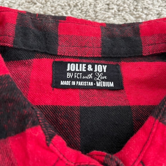 Jolie and Joy Red and Black Plaid Flannel ❤️🖤 - Picture 10 of 11